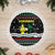 Suriname Christmas Tree Skirt with Black Festive Pattern, Golden Ship, Palm Tree, and Coat of Arms Motif - Wonder Print Shop