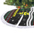 Suriname Christmas Tree Skirt with Black Festive Pattern, Golden Ship, Palm Tree, and Coat of Arms Motif - Wonder Print Shop