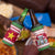 Suriname Christmas 4 in 1 Can Cooler Tumbler with Red-Green Knit Pattern, Yellow Star, and Santa Leopard Motif - Wonder Print Shop