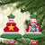 Suriname Christmas Ceramic Ornament with Red-Green Knit Pattern, Yellow Star, and Santa Leopard Motif - Wonder Print Shop