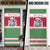 Suriname Christmas Door Cover with Red-Green Knit Pattern, Yellow Star, and Santa Leopard Motif - Wonder Print Shop