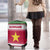 Suriname Christmas Luggage Cover with Red-Green Knit Pattern, Yellow Star, and Santa Leopard Motif - Wonder Print Shop