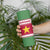 Suriname Christmas Skinny Tumbler with Red-Green Knit Pattern, Yellow Star, and Santa Leopard Motif - Wonder Print Shop