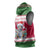 Suriname Christmas Sleeveless Hoodie with Red-Green Knit Pattern, Yellow Star, and Santa Leopard Motif - Wonder Print Shop