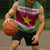 Suriname Christmas Sleeveless Hoodie with Red-Green Knit Pattern, Yellow Star, and Santa Leopard Motif - Wonder Print Shop