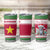 Suriname Christmas Tumbler Cup with Red-Green Knit Pattern, Yellow Star, and Santa Leopard Motif - Wonder Print Shop