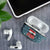 Syria Christmas AirPods Case with National Flag Motif, Coat of Arms Eagle, and Festive Snowflake Pattern - Wonder Print Shop