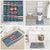Syria Christmas Bathroom Set with National Flag Motif, Coat of Arms Eagle, and Festive Snowflake Pattern - Wonder Print Shop