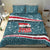 Syria Christmas Bedding Set with National Flag Motif, Coat of Arms Eagle, and Festive Snowflake Pattern - Wonder Print Shop