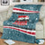 Syria Christmas Blanket with National Flag Motif, Coat of Arms Eagle, and Festive Snowflake Pattern - Wonder Print Shop