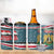 Syria Christmas 4 in 1 Can Cooler Tumbler with National Flag Motif, Coat of Arms Eagle, and Festive Snowflake Pattern - Wonder Print Shop