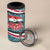 Syria Christmas 4 in 1 Can Cooler Tumbler with National Flag Motif, Coat of Arms Eagle, and Festive Snowflake Pattern - Wonder Print Shop