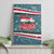 Syria Christmas Canvas Wall Art with National Flag Motif, Coat of Arms Eagle, and Festive Snowflake Pattern - Wonder Print Shop