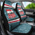 Syria Christmas Car Seat Cover with National Flag Motif, Coat of Arms Eagle, and Festive Snowflake Pattern - Wonder Print Shop