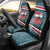 Syria Christmas Car Seat Cover with National Flag Motif, Coat of Arms Eagle, and Festive Snowflake Pattern - Wonder Print Shop