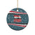 Syria Christmas Ceramic Ornament with National Flag Motif, Coat of Arms Eagle, and Festive Snowflake Pattern - Wonder Print Shop