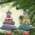 Syria Christmas Ceramic Ornament with National Flag Motif, Coat of Arms Eagle, and Festive Snowflake Pattern - Wonder Print Shop