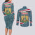 Syria Christmas Couples Matching Long Sleeve Bodycon Dress and Long Sleeve Button Shirt with National Flag Motif, Coat of Arms Eagle, and Festive Snowflake Pattern - Wonder Print Shop