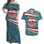 Syria Christmas Couples Matching Off Shoulder Maxi Dress and Hawaiian Shirt with National Flag Motif, Coat of Arms Eagle, and Festive Snowflake Pattern - Wonder Print Shop