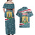Syria Christmas Couples Matching Off Shoulder Maxi Dress and Hawaiian Shirt with National Flag Motif, Coat of Arms Eagle, and Festive Snowflake Pattern - Wonder Print Shop