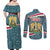 Syria Christmas Couples Matching Off Shoulder Maxi Dress and Long Sleeve Button Shirt with National Flag Motif, Coat of Arms Eagle, and Festive Snowflake Pattern - Wonder Print Shop