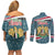 Syria Christmas Couples Matching Off Shoulder Short Dress and Long Sleeve Button Shirt with National Flag Motif, Coat of Arms Eagle, and Festive Snowflake Pattern - Wonder Print Shop