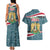 Syria Christmas Couples Matching Tank Maxi Dress and Hawaiian Shirt with National Flag Motif, Coat of Arms Eagle, and Festive Snowflake Pattern - Wonder Print Shop
