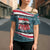 Syria Christmas Cross Shoulder Shirt with National Flag Motif, Coat of Arms Eagle, and Festive Snowflake Pattern - Wonder Print Shop