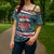 Syria Christmas Cross Shoulder Shirt with National Flag Motif, Coat of Arms Eagle, and Festive Snowflake Pattern - Wonder Print Shop