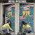 Syria Christmas Door Cover with National Flag Motif, Coat of Arms Eagle, and Festive Snowflake Pattern - Wonder Print Shop