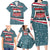 Syria Christmas Family Matching Long Sleeve Bodycon Dress and Hawaiian Shirt with National Flag Motif, Coat of Arms Eagle, and Festive Snowflake Pattern - Wonder Print Shop