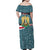 Syria Christmas Family Matching Off Shoulder Maxi Dress and Hawaiian Shirt with National Flag Motif, Coat of Arms Eagle, and Festive Snowflake Pattern - Wonder Print Shop