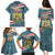 Syria Christmas Family Matching Puletasi and Hawaiian Shirt with National Flag Motif, Coat of Arms Eagle, and Festive Snowflake Pattern - Wonder Print Shop