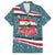 Syria Christmas Family Matching Puletasi and Hawaiian Shirt with National Flag Motif, Coat of Arms Eagle, and Festive Snowflake Pattern - Wonder Print Shop
