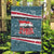 Syria Christmas Garden Flag with National Flag Motif, Coat of Arms Eagle, and Festive Snowflake Pattern - Wonder Print Shop