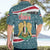 Syria Christmas Hawaiian Shirt with National Flag Motif, Coat of Arms Eagle, and Festive Snowflake Pattern - Wonder Print Shop
