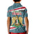 Syria Christmas Kid Polo Shirt with National Flag Motif, Coat of Arms Eagle, and Festive Snowflake Pattern - Wonder Print Shop