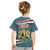 Syria Christmas Kid T Shirt with National Flag Motif, Coat of Arms Eagle, and Festive Snowflake Pattern - Wonder Print Shop