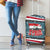 Syria Christmas Luggage Cover with National Flag Motif, Coat of Arms Eagle, and Festive Snowflake Pattern - Wonder Print Shop