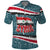 Syria Christmas Polo Shirt with National Flag Motif, Coat of Arms Eagle, and Festive Snowflake Pattern - Wonder Print Shop