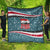 Syria Christmas Quilt with National Flag Motif, Coat of Arms Eagle, and Festive Snowflake Pattern - Wonder Print Shop