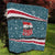 Syria Christmas Quilt with National Flag Motif, Coat of Arms Eagle, and Festive Snowflake Pattern - Wonder Print Shop