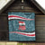 Syria Christmas Quilt with National Flag Motif, Coat of Arms Eagle, and Festive Snowflake Pattern - Wonder Print Shop