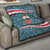 Syria Christmas Quilt with National Flag Motif, Coat of Arms Eagle, and Festive Snowflake Pattern - Wonder Print Shop