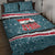 Syria Christmas Quilt Bed Set with National Flag Motif, Coat of Arms Eagle, and Festive Snowflake Pattern - Wonder Print Shop