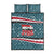 Syria Christmas Quilt Bed Set with National Flag Motif, Coat of Arms Eagle, and Festive Snowflake Pattern - Wonder Print Shop