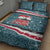 Syria Christmas Quilt Bed Set with National Flag Motif, Coat of Arms Eagle, and Festive Snowflake Pattern - Wonder Print Shop
