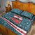Syria Christmas Quilt Bed Set with National Flag Motif, Coat of Arms Eagle, and Festive Snowflake Pattern - Wonder Print Shop