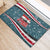 Syria Christmas Rubber Doormat with National Flag Motif, Coat of Arms Eagle, and Festive Snowflake Pattern - Wonder Print Shop