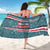Syria Christmas Sarong with National Flag Motif, Coat of Arms Eagle, and Festive Snowflake Pattern - Wonder Print Shop